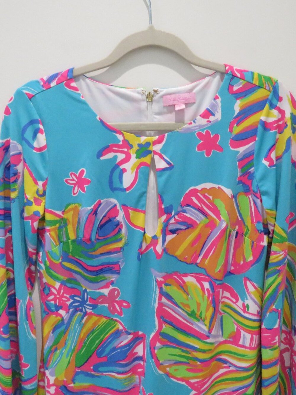 LILLY PULITZER Fairfield Tunic Dress Sea Blue Summer Haze Small Preppy Bright - Picture 3 of 15